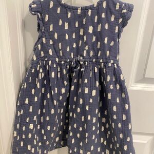 Hanna Andersson Blue Flutter Sleeve Sundress